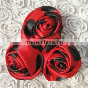 Cute Handmade Ladybug Satin Artificial Flower thumbnail-1