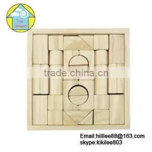 32 PCS Natural Wooden Baby Toy Child Educational Building Blocks Wood Toys thumbnail-1