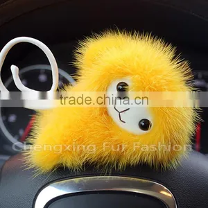 CX-A-03 Genuine Mink Fur Monkey Dolls Cute Toys Mink Fur thumbnail-2