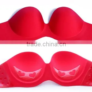 Ladies Sexy Invisible Bra With LOVELY Heart Gel thumbnail-1