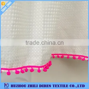 Hot Selling Wholesale 100% Polyester Showerproof Curtains With Dyeing Tassel thumbnail-4