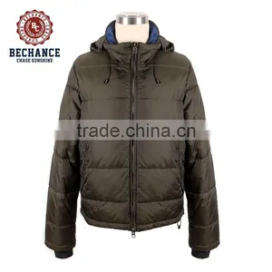 Mens Long Padded Parka Jacket With Raccoon Fur thumbnail-1
