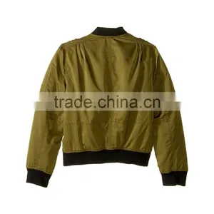 2017 Fashion Style Custom Logo Baby Kids Boys Winter Quilted Bomber Jacket Wholesale in China thumbnail-6