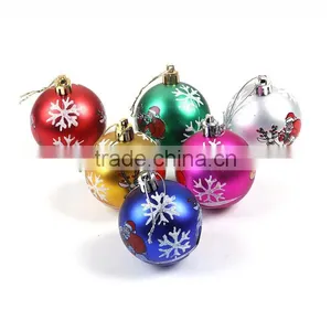 Plastic Party Decorations Multicolor Round Christmas Snowflake thumbnail-1