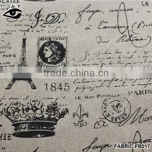 Cotton Rami Linen Textile Fabrics Retro Fabric Printing thumbnail-1