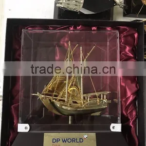 2017 NEW DESIGN Real Golden Plated Dhow Model For Kuwait Gifts thumbnail-1
