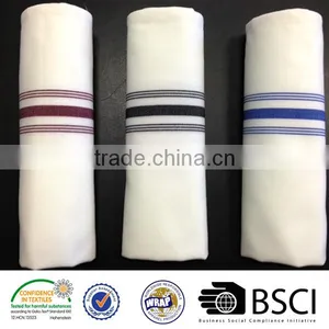 100%MJS Spun Polyester Bistro Napkin Stripe Napkins thumbnail-1