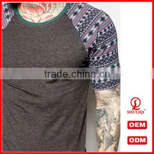 2016 Newly Matching Printed Short Sleeve OEM T- Shirt For Man thumbnail-2