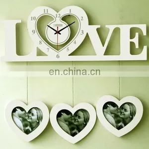 Wall Clock With Multi Photo Frame thumbnail-1