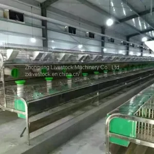 Automatic Rabbit Breeding Cages 2 Tiers, 18 Mother Rabbit Cages and 18 Breeding Boxes thumbnail-2