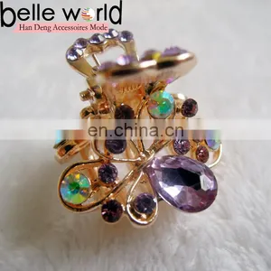 High Quality Mini Jewel Rhinestone Hair Claw Clip thumbnail-1
