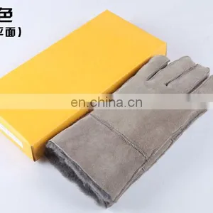 Factory Wholesale 100% Real Sheepskin Fur Gloves thumbnail-6