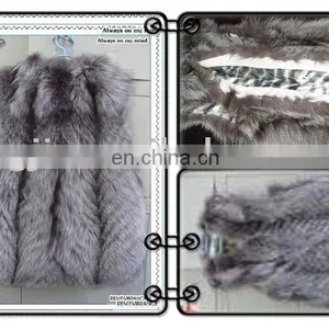 Sliver Fox Fur Vest thumbnail-1