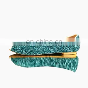 Emerald Pearl Bridal Classic Closed Toe Flats Offer Drop Ship thumbnail-2