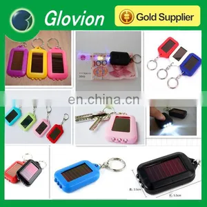 Promotional Led Light Solar Key Chains Lovely Led Key Chains Can be Print Logo for Promotion thumbnail-1
