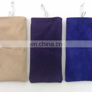Custom Gray Print Cotton Drawstring Sunglasses Bag Goggles Pouches thumbnail-6