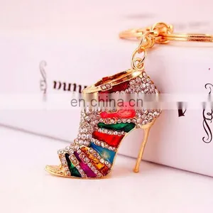 Bag Charms Accessory High Heel Shoe Rhinestone Keychain thumbnail-2