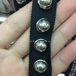 Fashion Rhinestone Bead Metal Chain Lace Trim Apparel Decoration Fabric thumbnail-2