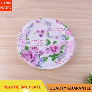 TX0316 PLASTIC LARGE SIZE ROUND PLATE CHEAP PLATE FOOD PLATE thumbnail-1