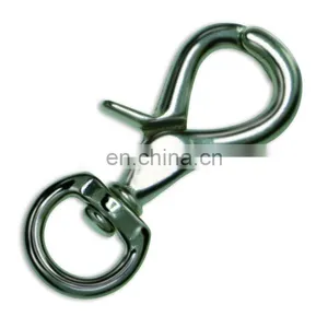 Malleable Swivel Round Eye Lobster Clip Bolt Snap Hook thumbnail-1