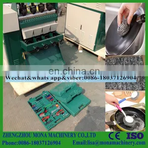 Sponge Dish Cleaning Ball Stainless Steel Wire Washing Scourer for Making Machine thumbnail-4