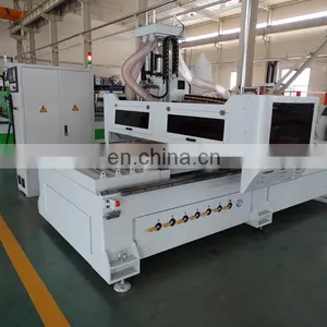 Furniture Painting Machine/China CNC Router With Auto-push and Multi-drill and Dust Collector thumbnail-2