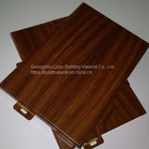 Shaped Aluminum Veneer Oak Grain Shopping Mall thumbnail-2