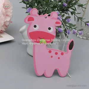 Double-side Printing Animal Pattern Also OEM Any Design You Like Aroma Paper Car Air Freshener thumbnail-2