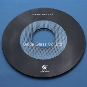 Customised Float Glass Top Cover Glass in Round Shape for Smart Cooker thumbnail-2