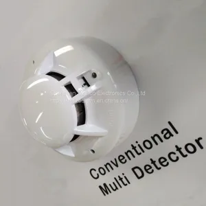 24V Combination Smoke and Heat Detector Multi Detector 4 Wire Smoke Heat Alarm Sensor for Fire Alarm System thumbnail-3