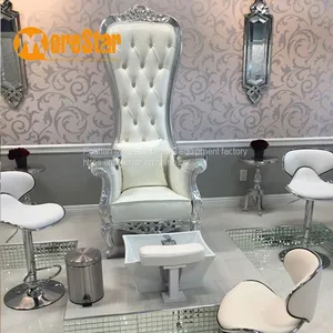 2020 Nails Salon Equipment Luxury Manicure Set Cheap King Throne Pedicure Foot Spa Chair thumbnail-2