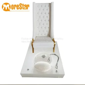 Luxury Simple Modern Design High Back Pedicure Chair thumbnail-1