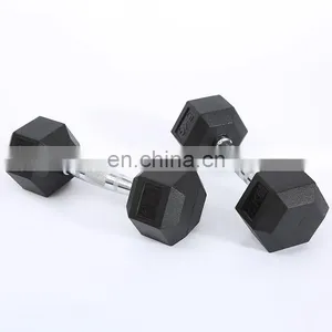 Factory Direct Sales Support A Large Number Adjustable Dumbbell Lbs Hex Dumbbell Set Rubber thumbnail-2