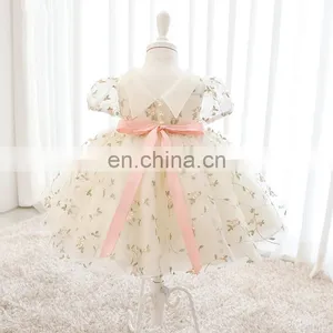 Spain Kids Dress for Girls Princess Birthday Party Dresses Baby Girl Embroidery Wedding Costumes Kids Christmas Clothing thumbnail-4