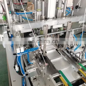 High Speed Fully Automatic Four Point Full Servo Automatic Earloop Welding Machine With Feeder for Nonwoven Masks thumbnail-7