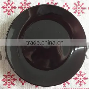 27cm Black Colored Dinner Plate thumbnail-1