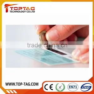 Factory Price PVC Scratch Card Printing / PVC Calling Card Quality Choice thumbnail-1