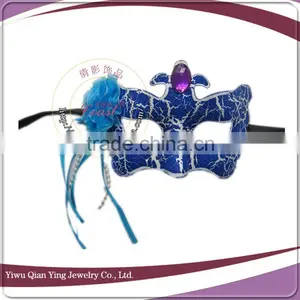 Custom Nice Color Amusement Mask Cocktail Party Mask With Flower thumbnail-5