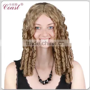 Middle Parting Synthetic Wigs Curly thumbnail-1
