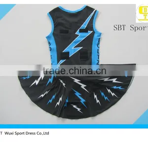 Custom New Style Sublimated Netball Dress With Underwear thumbnail-3