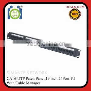 UTP Cat6 1U 24 Port Krone&110 IDC Patch Panel thumbnail-1