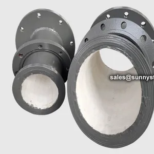 Wear Resistant Ceramic Lined Pipe Fitting thumbnail-1