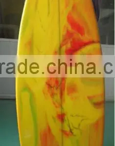 Yellow Tinted Colorful PU Surfboard thumbnail-2
