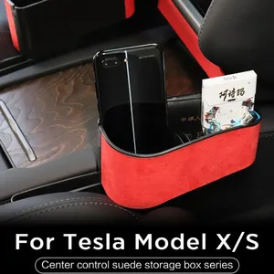 Tesla Model X Model S 2017-2022 Car Central Control Side Storage Box Organize thumbnail-4