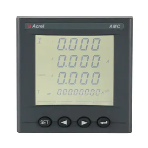 Acrel AMC96L-E4/KC2M With 2 Analog Output AC Smart Power Analyzer Three Phase LCD Display 4DI2DO RS485-Modbus/RTU Protocol thumbnail-4