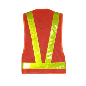 Safety Vest With High Visibility and Reflective Safety Vest, Men's and Women's Work Vests With Reflective Strips thumbnail-1