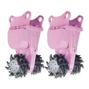 High Efficiency Good Craftsmanship Hydraulic Longitudinal Horizontal Excavator Rotary Drum Cutter thumbnail-1