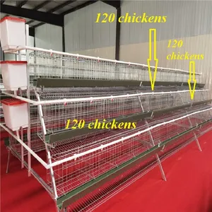 Broiler Cage / Three Story Two Door Three-dimensional Chicken Cage / Chicken Cage thumbnail-1