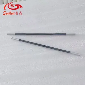 High Quality Silicon Carbide Element Straight Shape SiC Silicone Carbide HeatingRods With Cold Zone and Hot Zone thumbnail-1