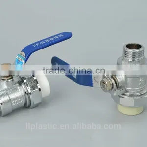 2015 Top Quality Hot Selling ABS Handle High Pressure PPR Brass Ball Radiator Angle Valve thumbnail-6